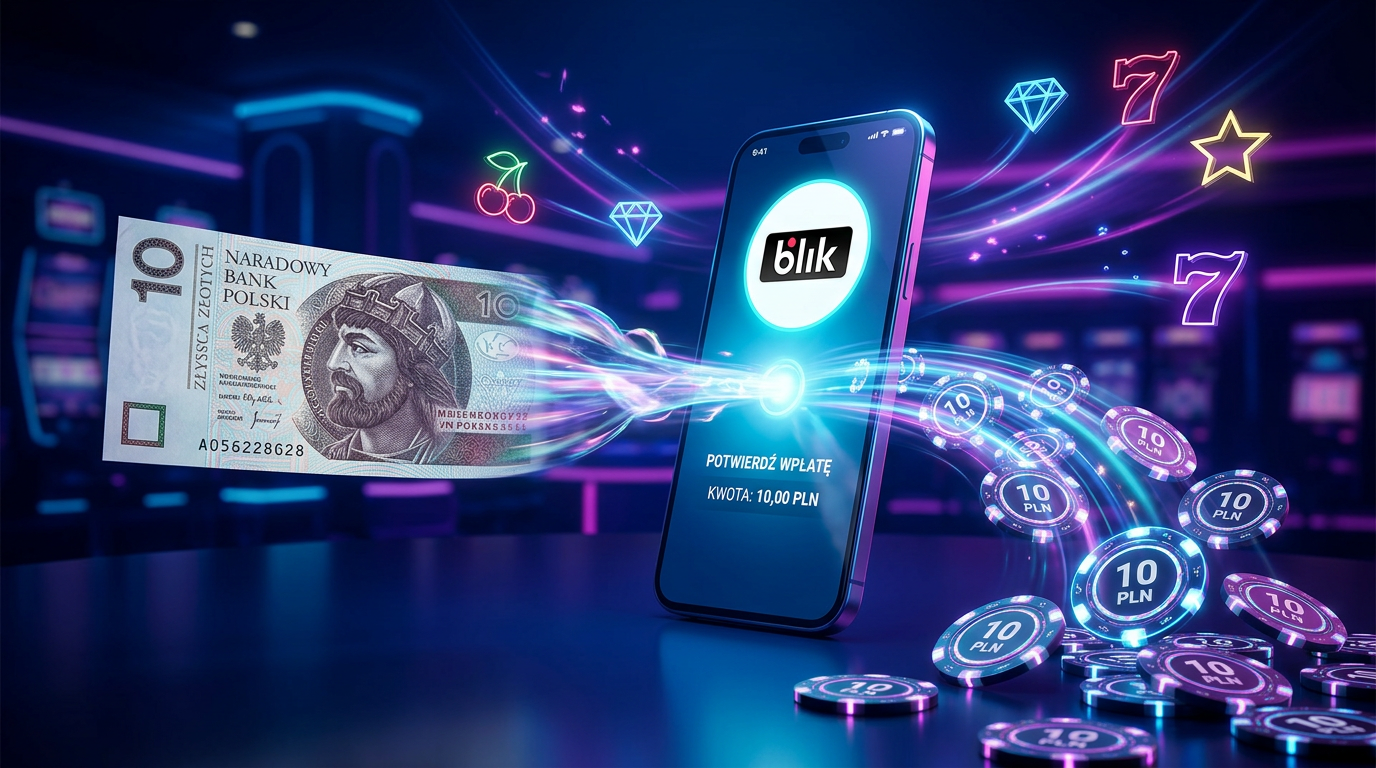 Ilustracja depozytu 10 zł BLIK w kasynie online 2026
