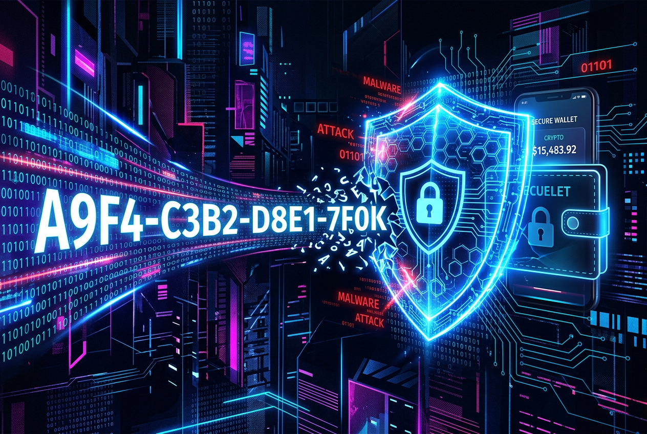 Infografika przedstawiająca cyfrowe warstwy szyfrowania kodu PIN Paysafecard